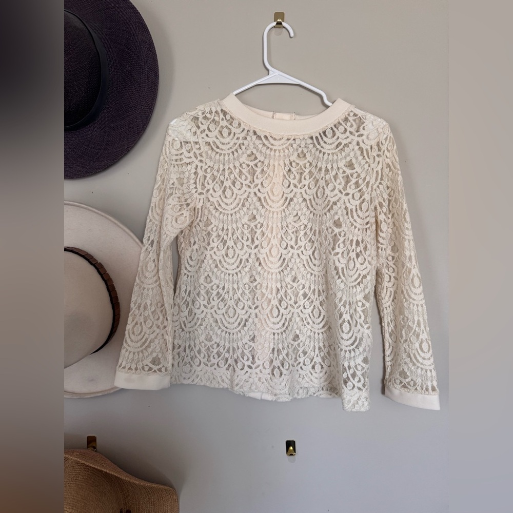 Banana Republic lace shirt • size S • very gently used